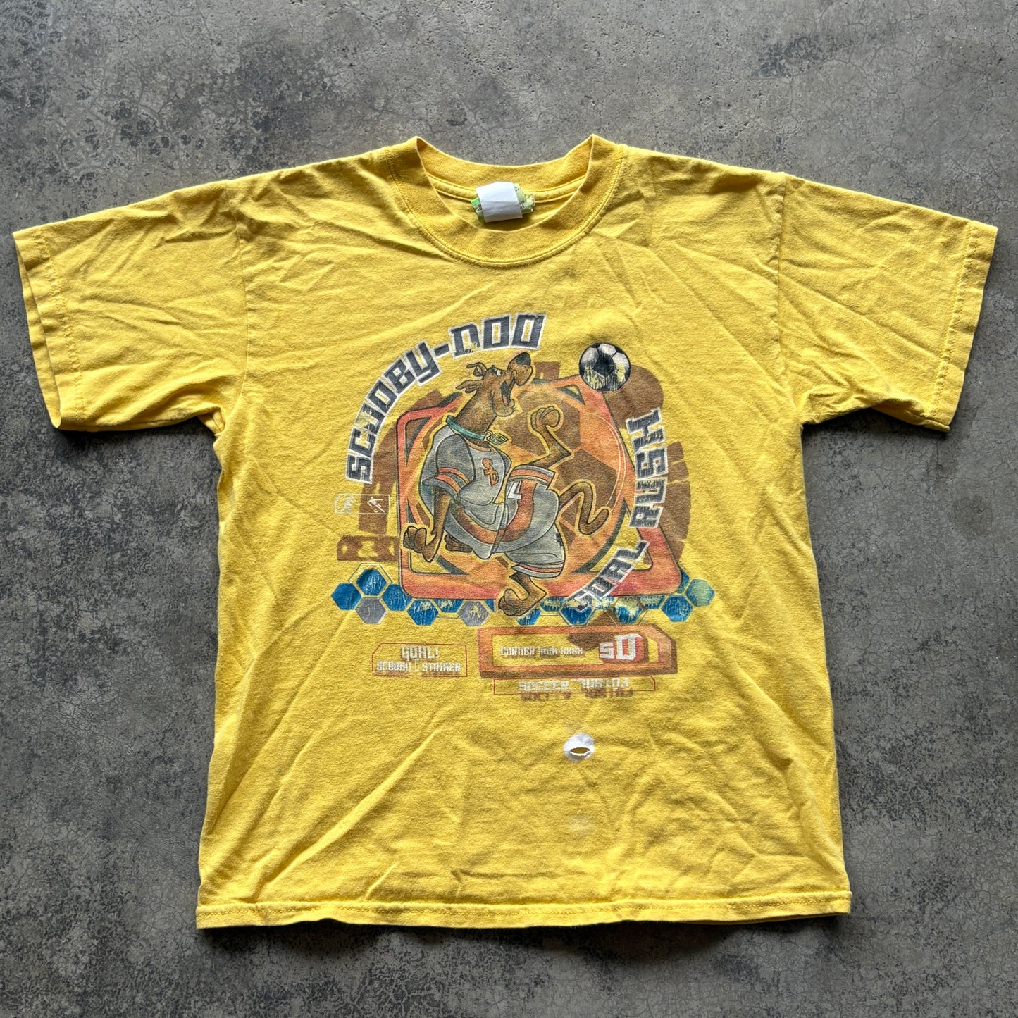 Vintage Scooby Doo Soccer Kids Shirt Large