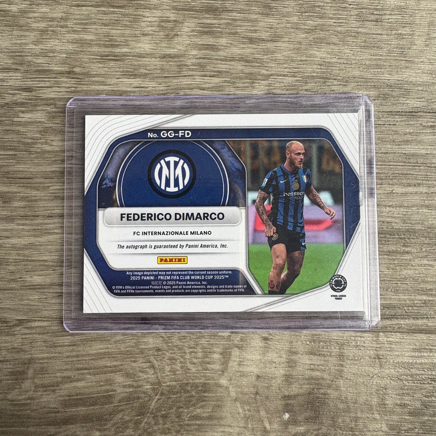 2025 Panini Prizm Fifa WC Global Graphs Federico Dimarco Auto