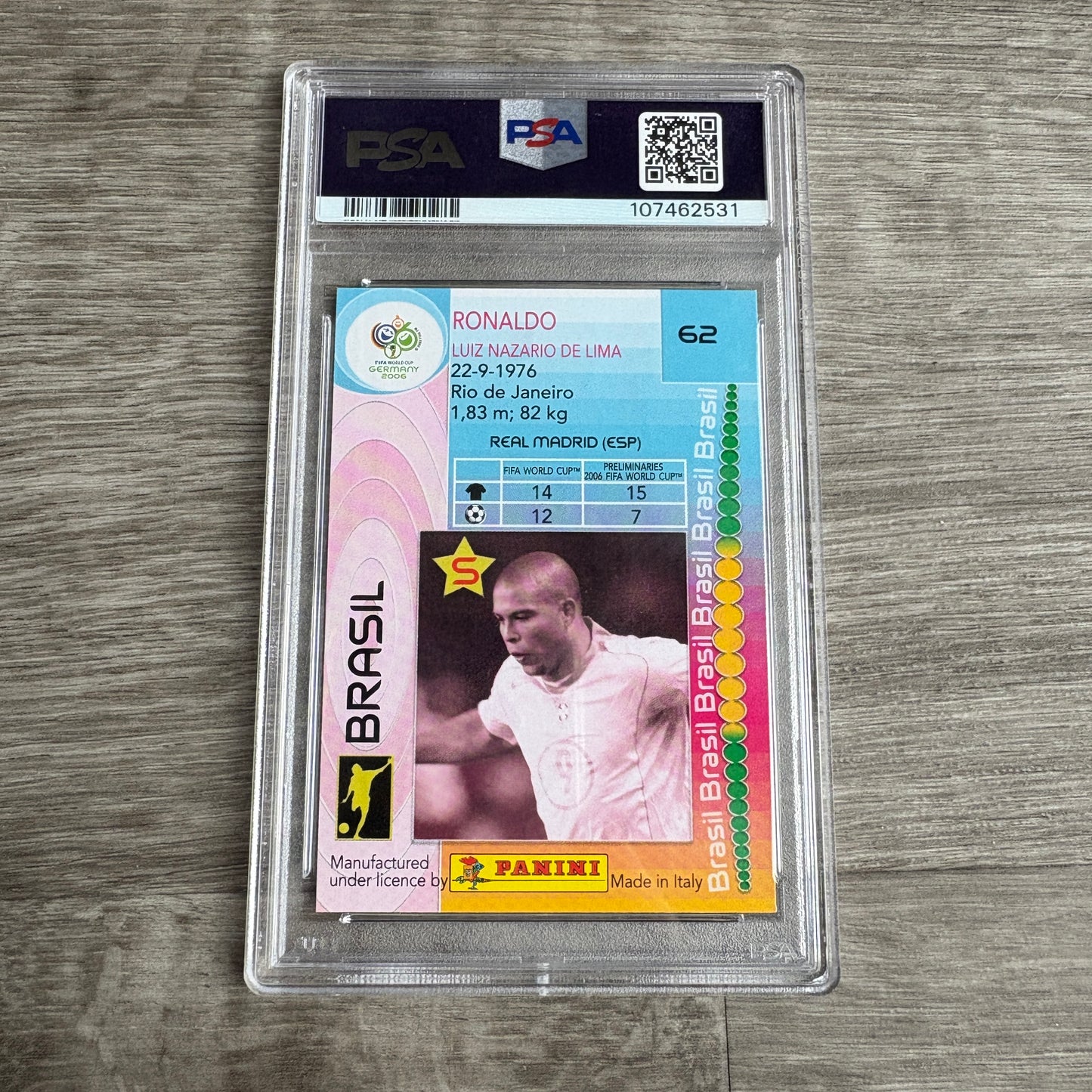 2006 World Cup Germany Ronalo PSA 9