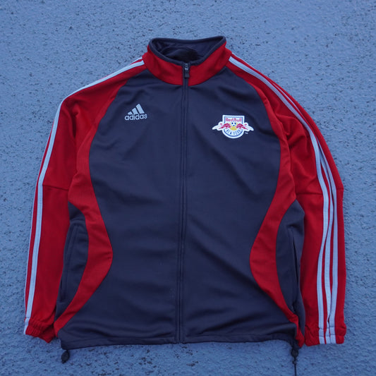2000s Adidas MLS New York Red Bulls Warm-Up Jacket Large