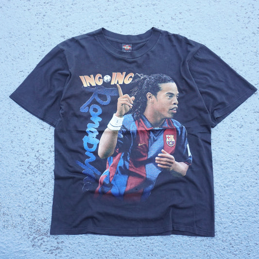 90s Barcelona Ronaldinho Thai Bootleg XL