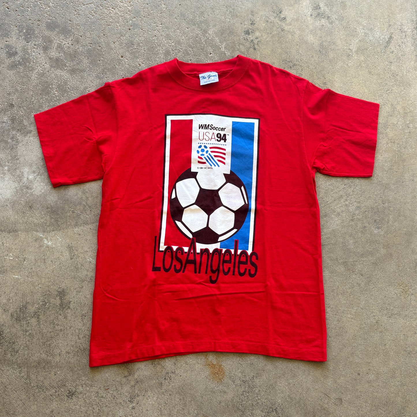 1994 World Cup Los Angeles Red Tee L