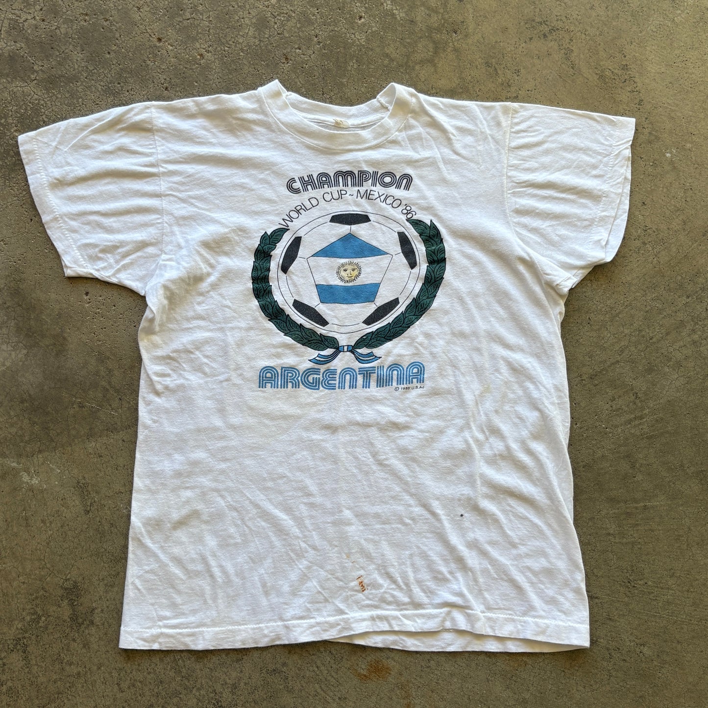 1986 World Cup Argentina Champions Tee