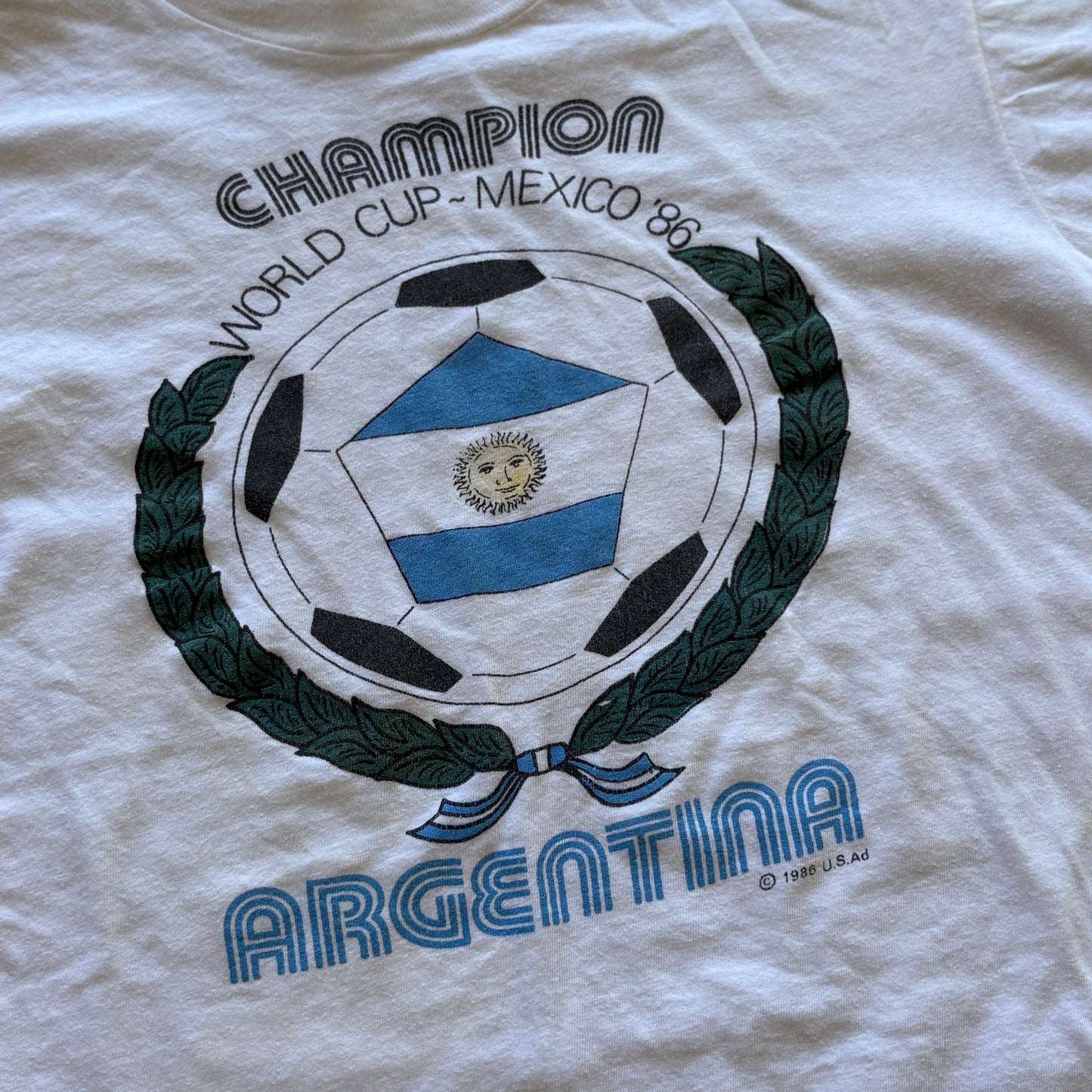 1986 World Cup Argentina Champions Tee