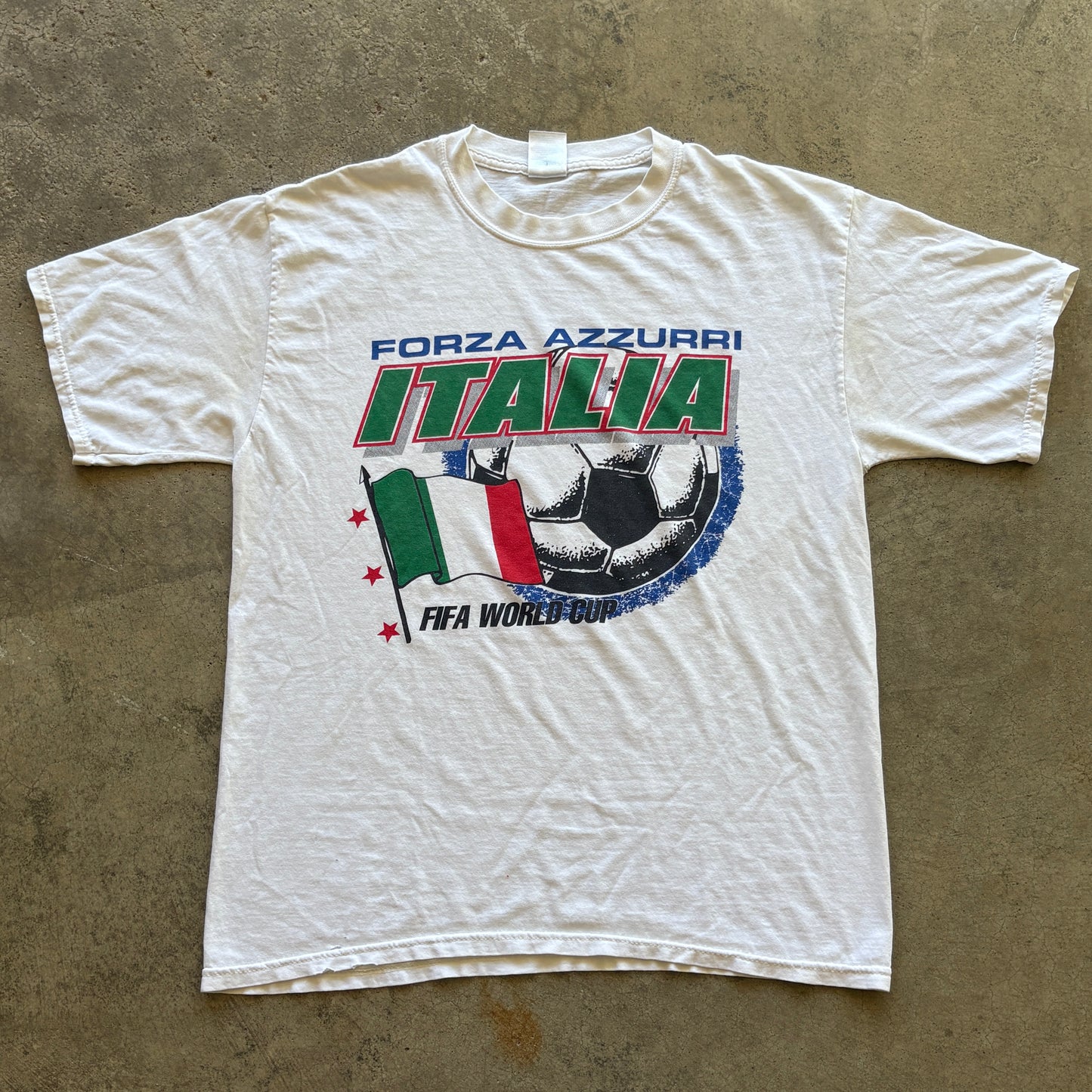 2006 Forza Azzurri Italia World Cup Tee L