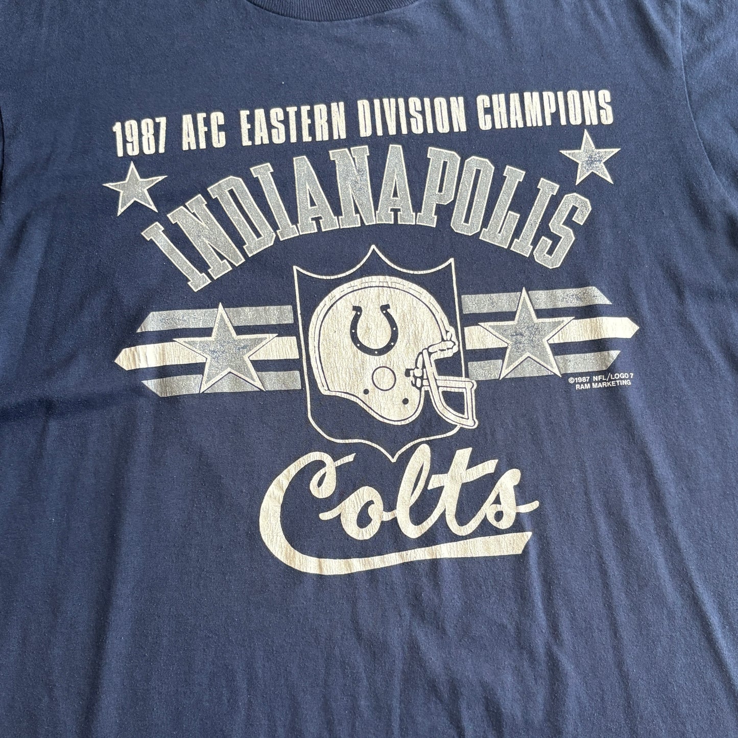 1987 Indianapolis Colts AFC East Champs Tee XL