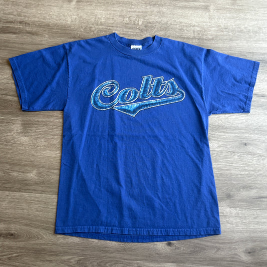 90s Indianapolis Colts Big Logo Graphic Tee L