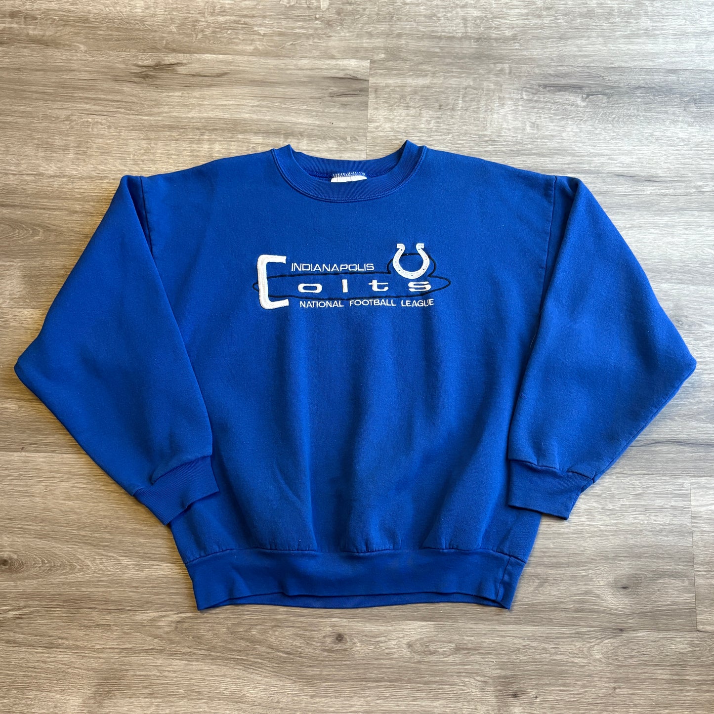 90s Indianapolis Colts Logo Athletic Crewneck L