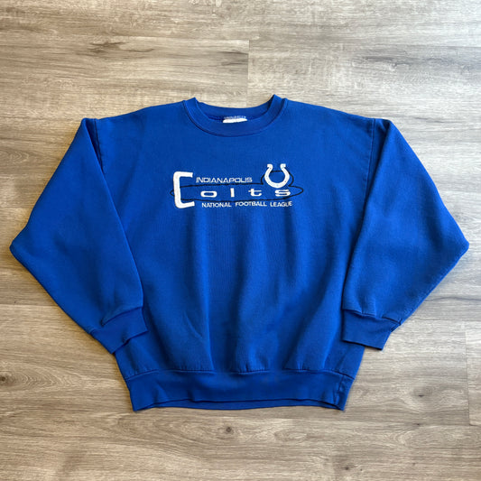 90s Indianapolis Colts Logo Athletic Crewneck L