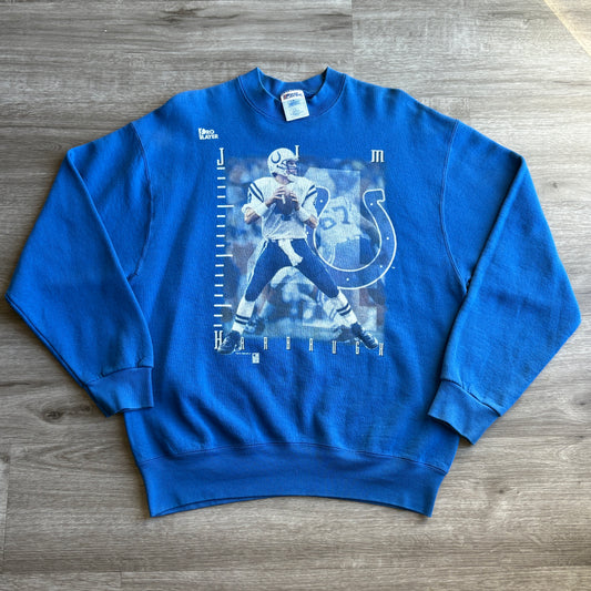 90s Pro Player Indianapolis Colts Jim Harbough Crewneck L