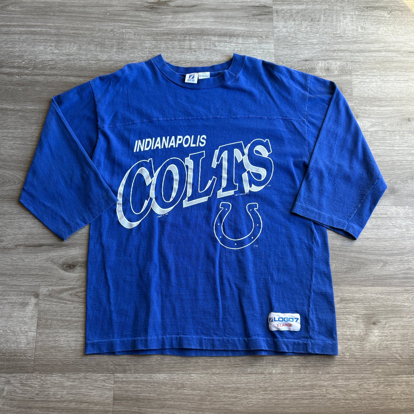 90s Indianapolis Colts Logo 7 Jersey Shirt XL