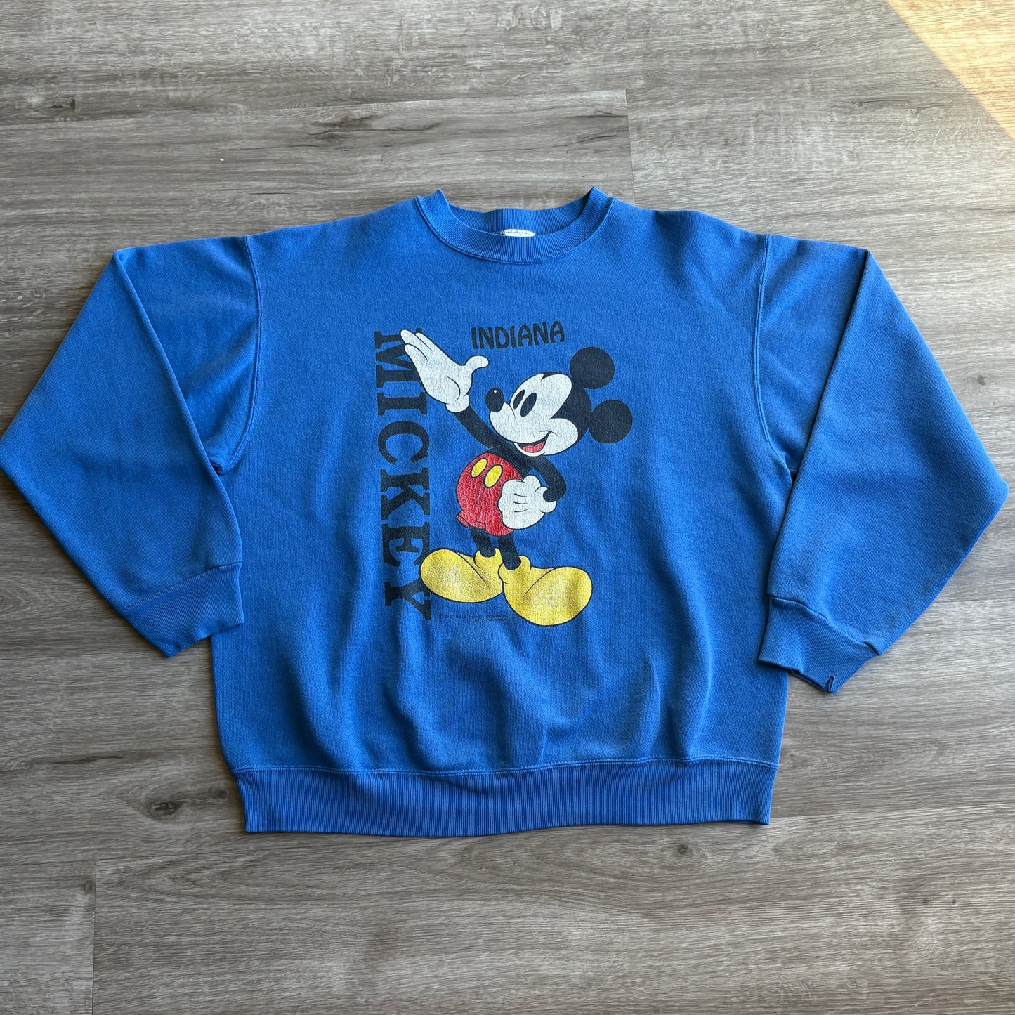 80s Mickey Mouse Indiana Crewneck L