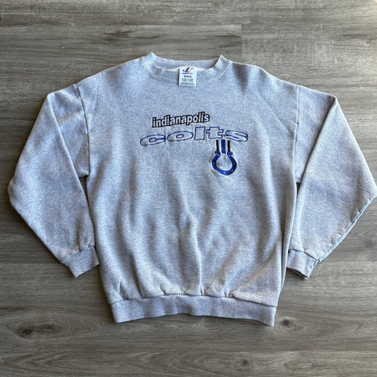 90s Logo Athletic Indianapolis Colts Crewneck M