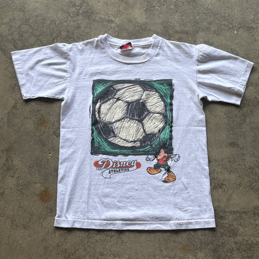 Vintage Kids Disney Mickey Mouse Soccer Ball T Shirt