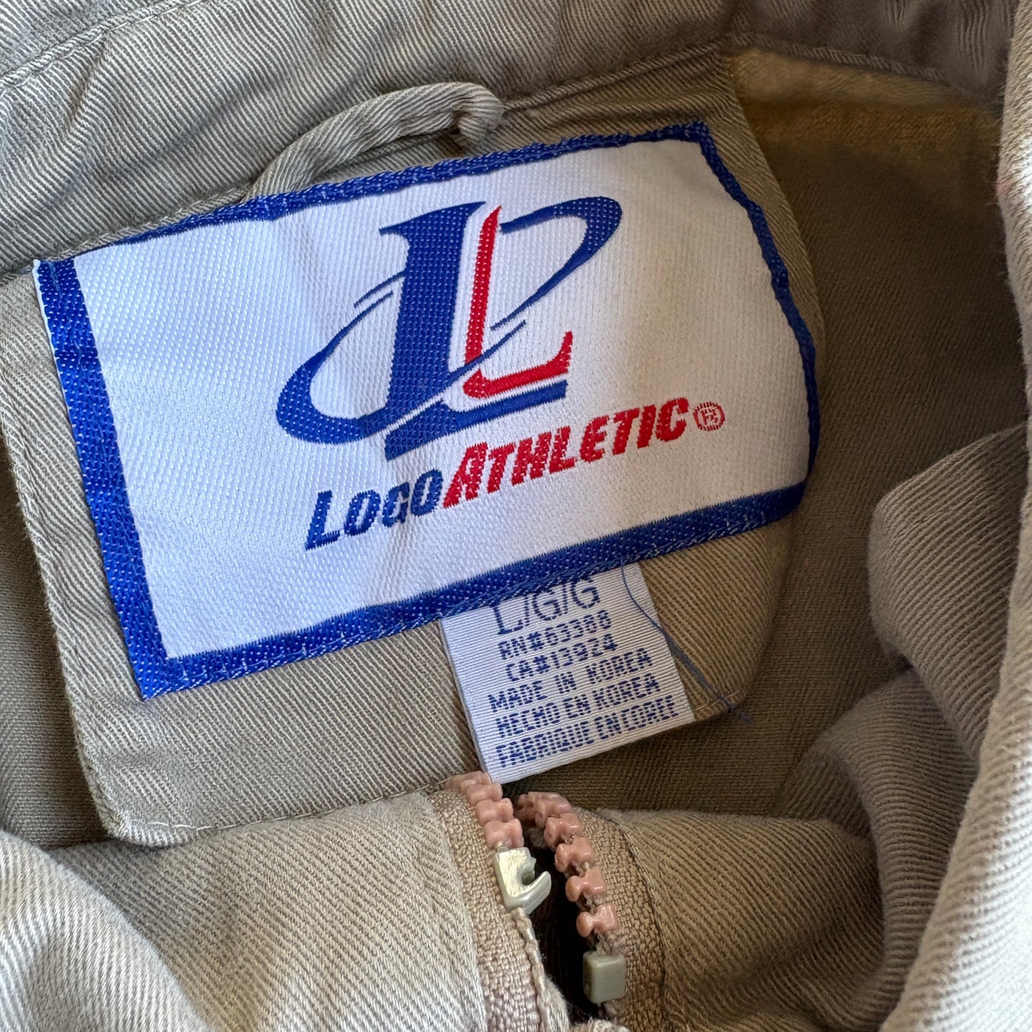 Vintage Indianapolis Colts Logo Athletic Beige ZipUp Jacket L
