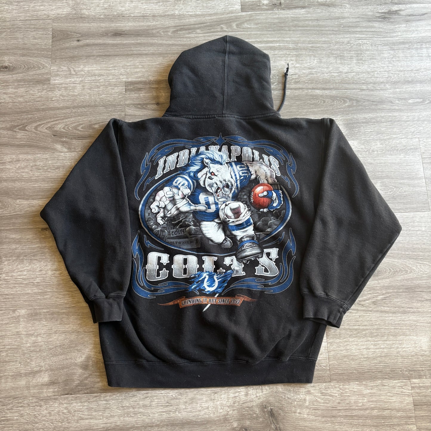 2000s Indianapolis Colts Charging Horse Hoodie M