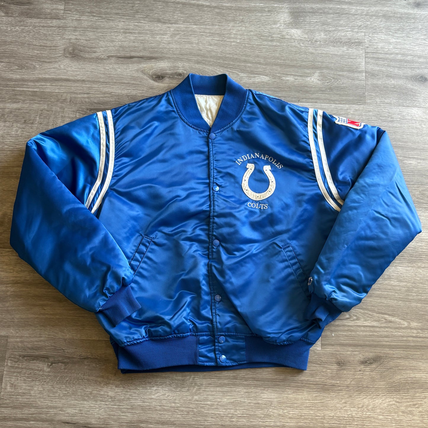 90s Vintage Starter Indianapolis Colts Satin Jacket L