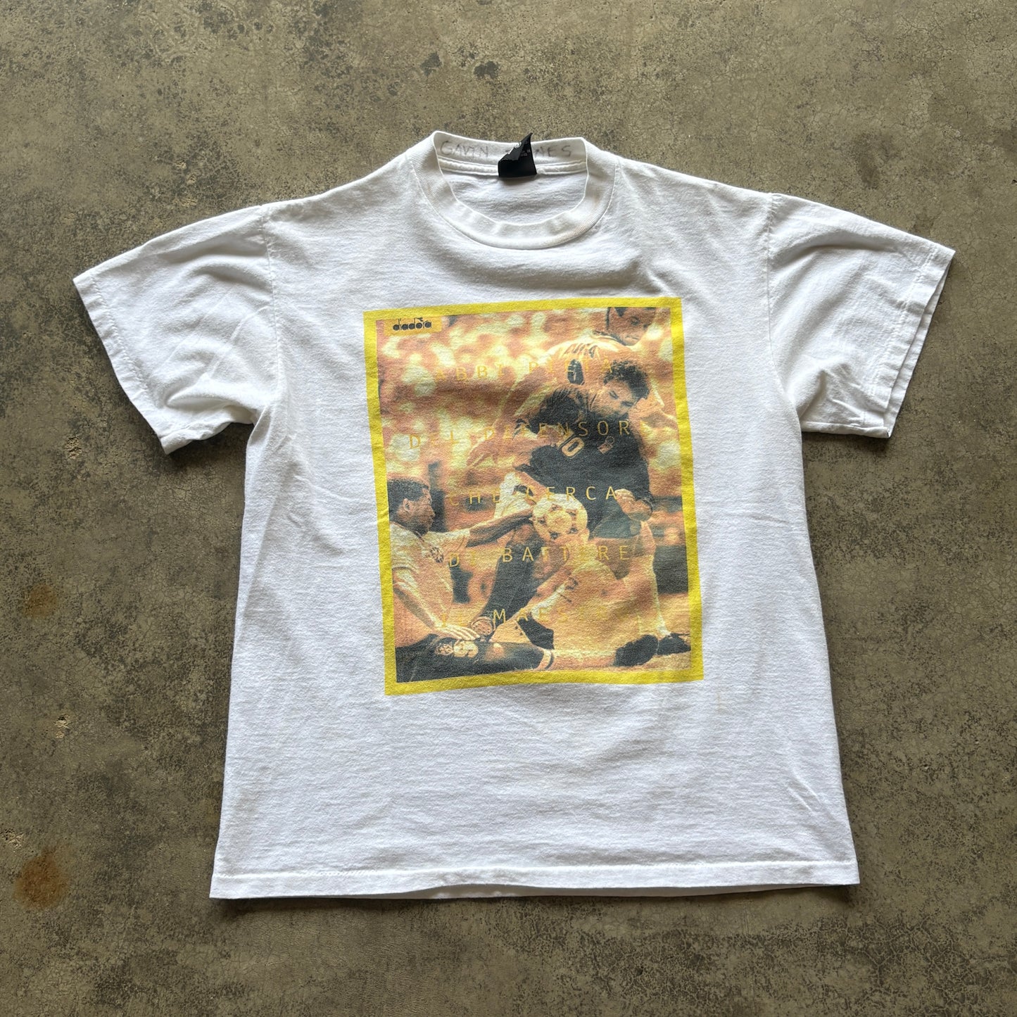 Vintage Diadora Roberto Baggio T Shirt Medium