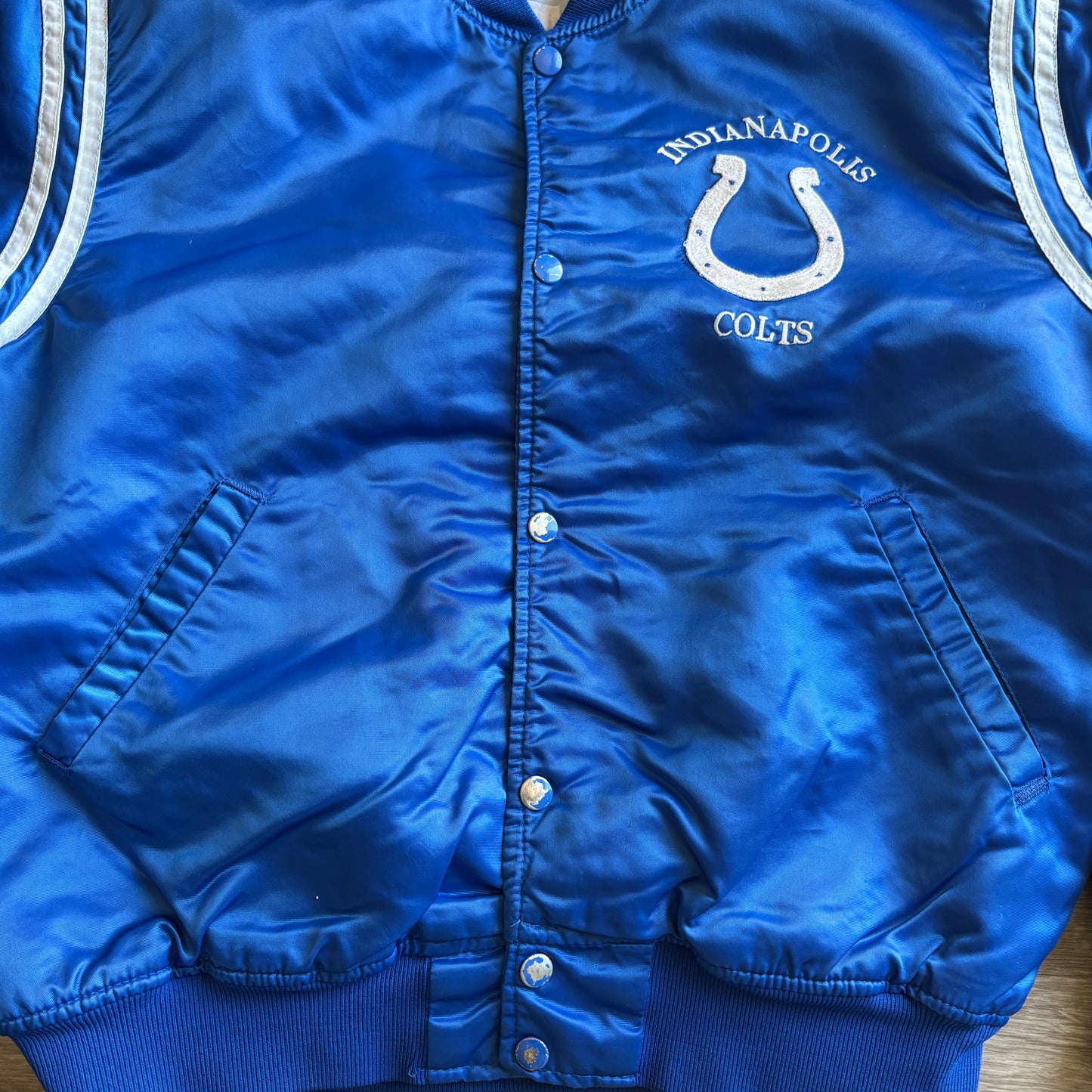 90s Vintage Starter Indianapolis Colts Satin Jacket L