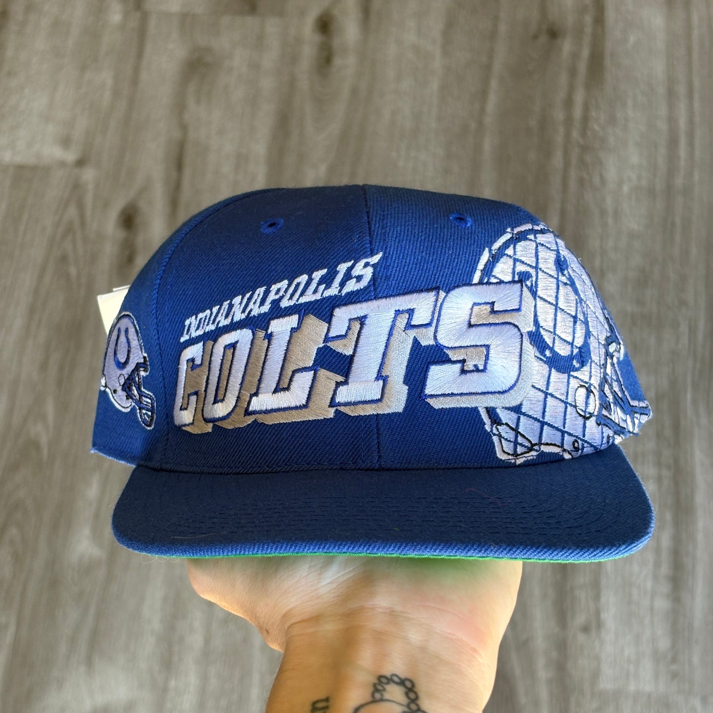 Vintage Indianapolis Colts Sports Specialties Grid Snapback