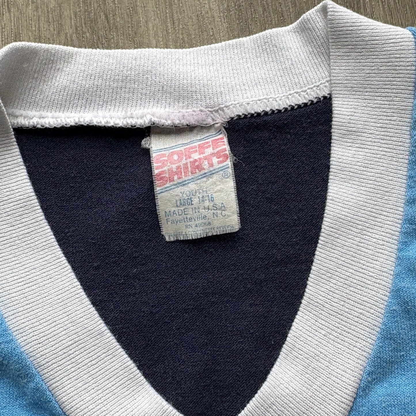 80s Youth Soccer Jersey Tee Pepsi Sponsor YL