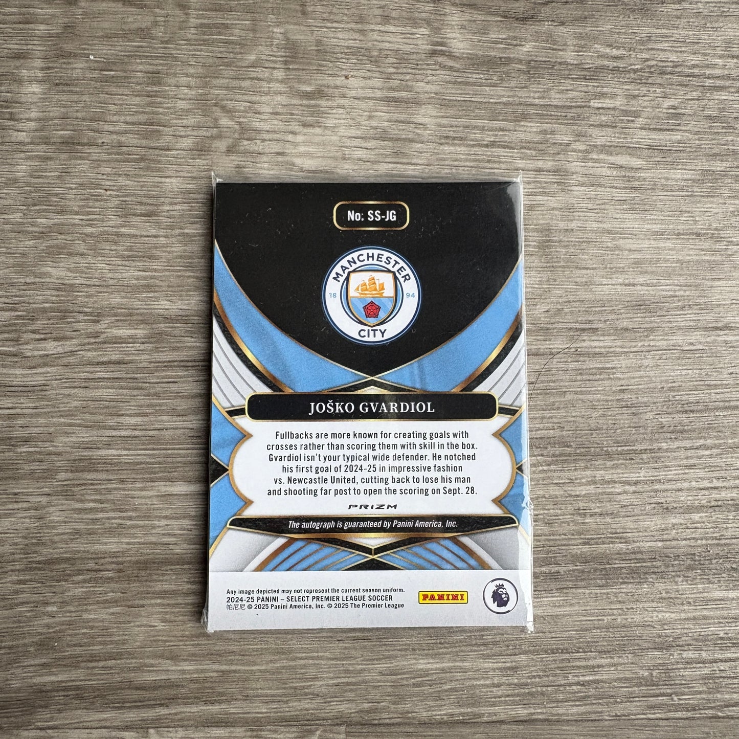 2025-26 Select Premier League Signature Josko Gvardiol Auto Base