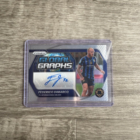 2025 Panini Prizm Fifa WC Global Graphs Federico Dimarco Auto