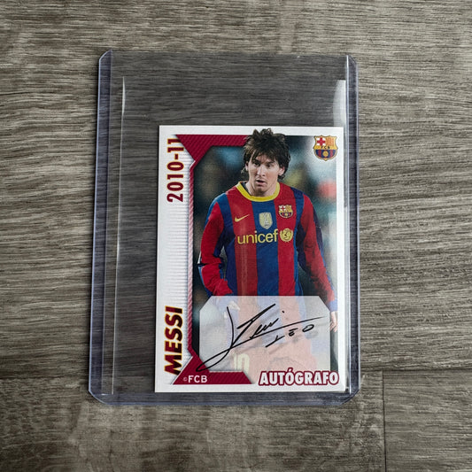 2010-11 Panini FC Barcelona Lionel Messi Autografo