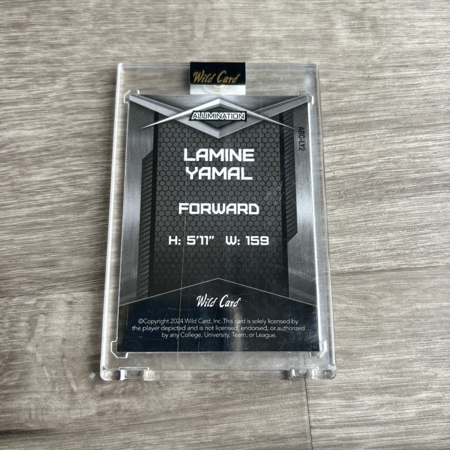 2024 Alumination Wild Card RC Lamine Yamal White Blue Sparkle 20/50