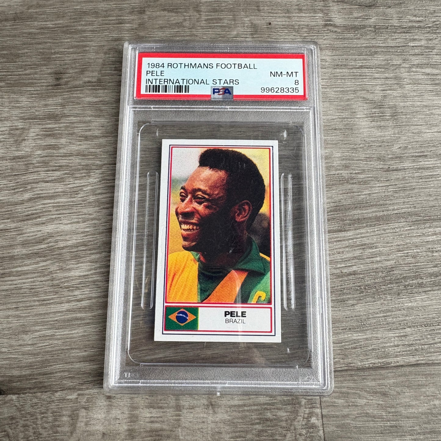 1984 Rothmans Football International Stars Pele PSA 8