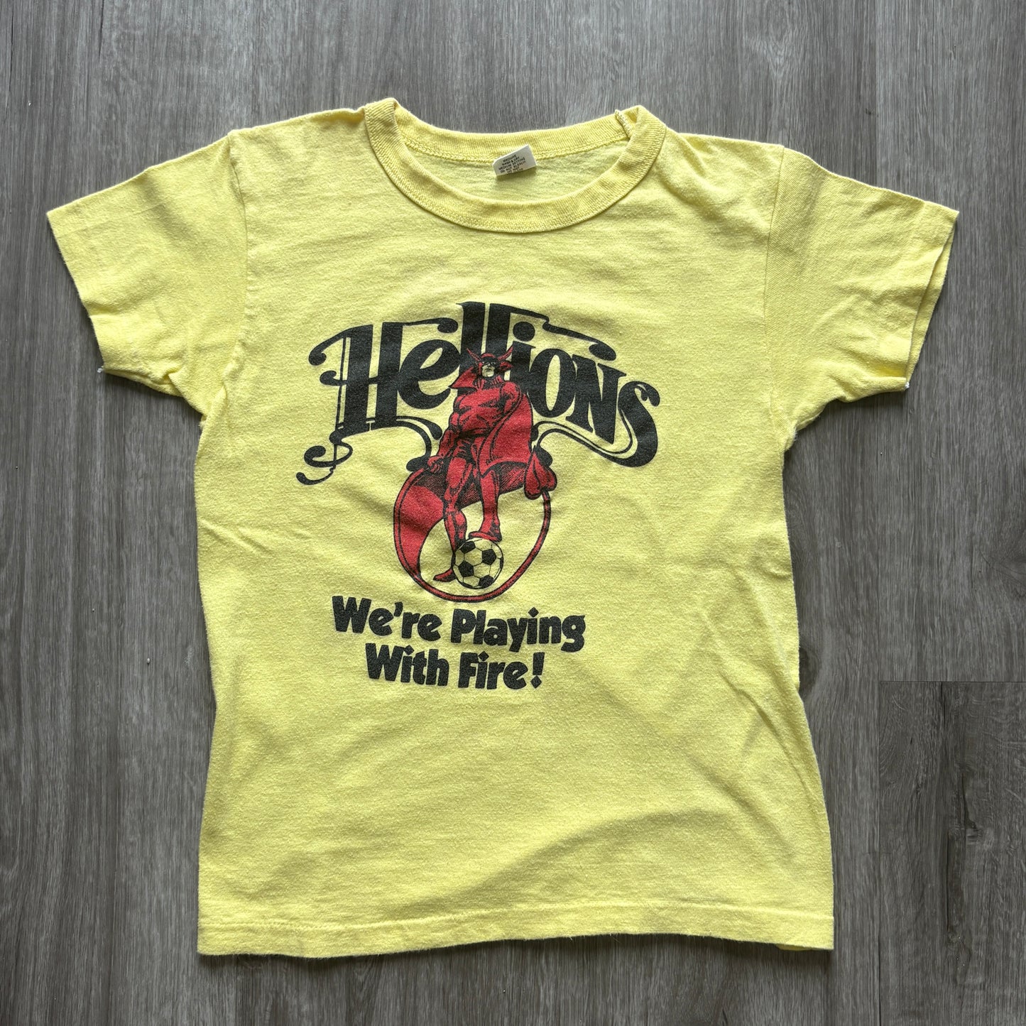 70s Youth Hellions Soccer Coke Promo Shirt YL