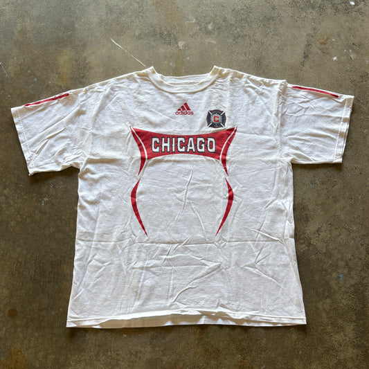 2000s Adidas Chicago Fire Jersey Tee