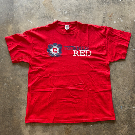 2000s Chicago Fire Polskie Radio Tee