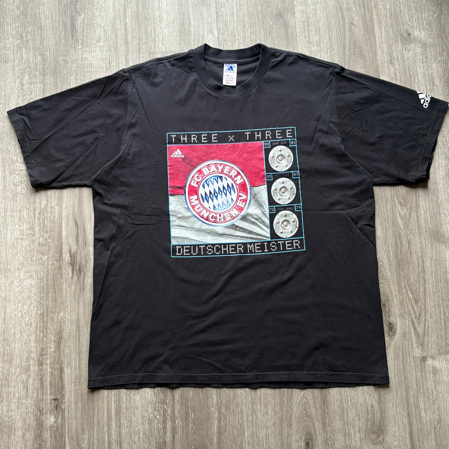 90s Adidas FC Bayern Munich Club Tee 2XL