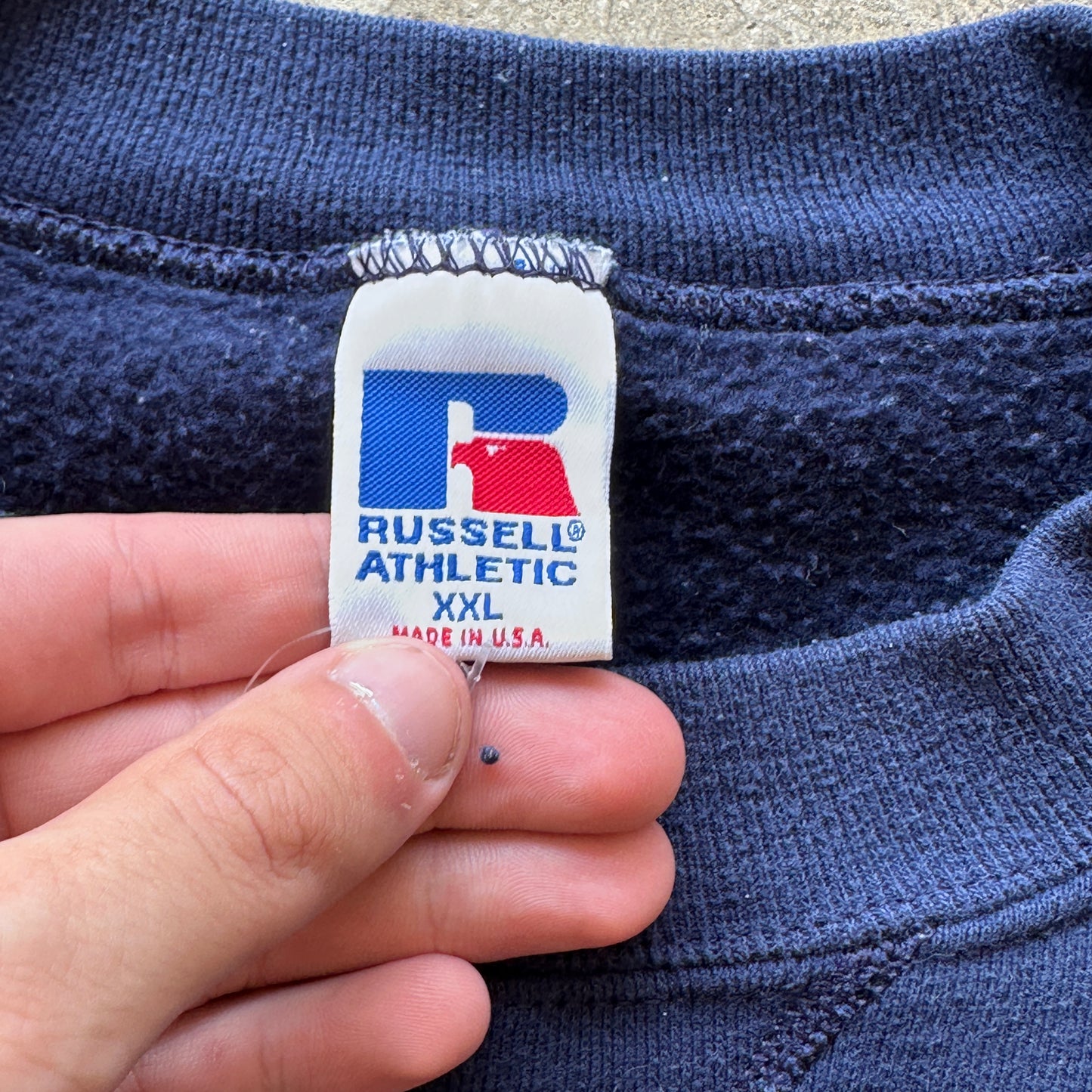 XXL Russell Navy KiK Crewneck