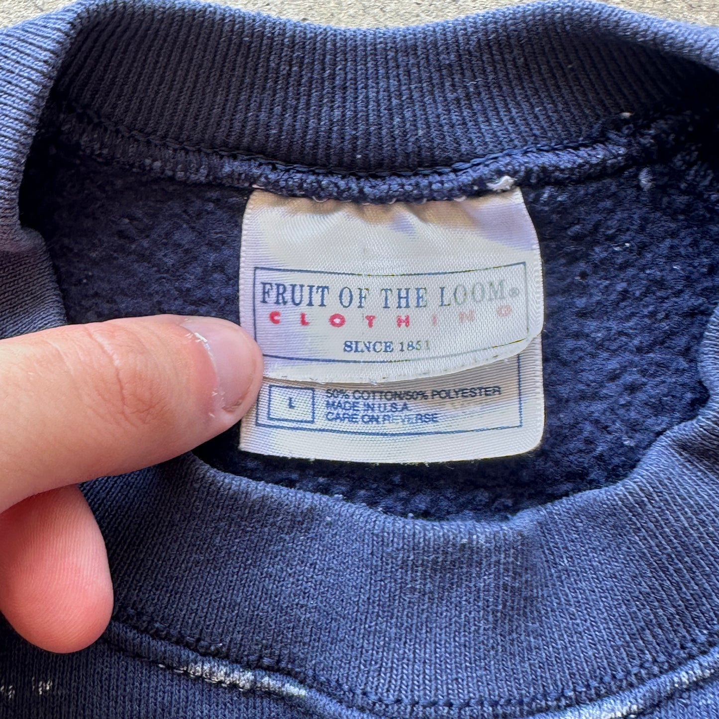L Navy FOTL KiK Crewneck